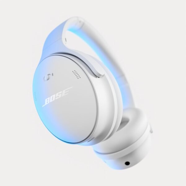 Bose QuietComfort Wireless Noise Cancelling Headphones, Bluetooth Over Ear Headphones with Up To 24 Hours of Battery Life, White Smoke - Image 3